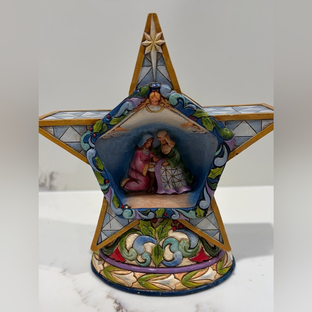 Jim Shore “Winter’s Miracle” Illuminated Christmas Nativity Scene